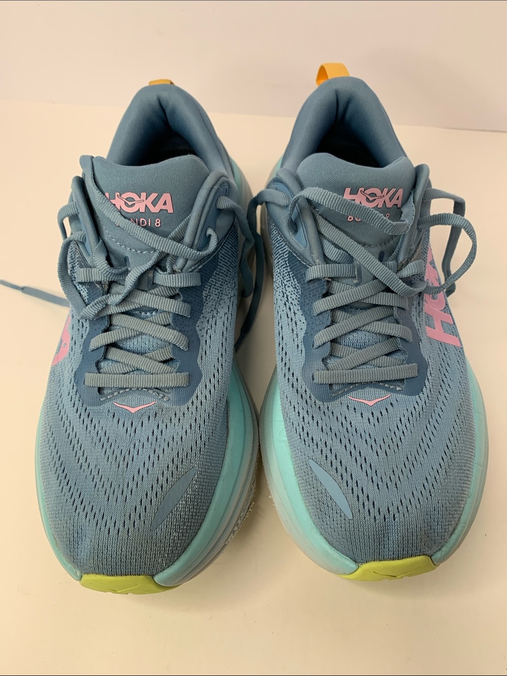 Hoka one 8 Bondi Shadow Dusk Blue Womens Size 8.5 Road Running Shoes Sneakers